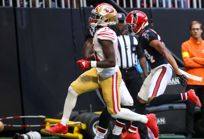 San Francisco 49ers wide receiver Brandon Aiyuk